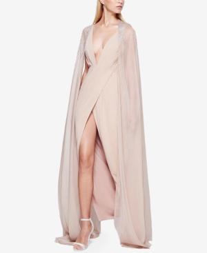 Fame And Partners Bejewelled Cape Dress