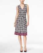 Inc International Concepts Petite Printed Wrap Dress, Only At Macy's