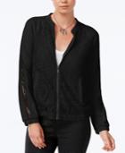 Bar Iii Lace Bomber Jacket, Only At Macy's