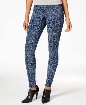 Hue Arabesque Denim Jacquard Leggings