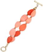 Kenneth Cole New York Gold-tone Layer Pink Shell-inspired Bracelet