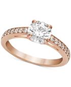 Swarovski Rose Gold-tone Crystal Ring