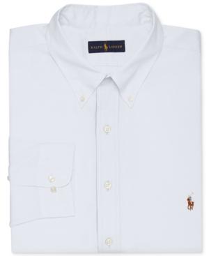 Polo Ralph Lauren Men's Big And Tall White Dress Shirt