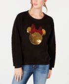 Jerry Leigh Juniors' Minnie Mouse Sequin Plush Sweatshirt