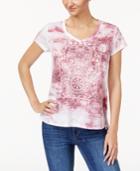 Style & Co Tie-dyed T-shirt, Created For Macy's