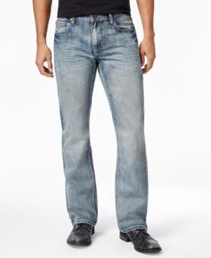 Inc International Concepts Men's Slim-fit Boot-cut Faded Jeans, Only At Macy's
