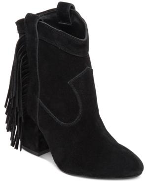 Jessica Simpson Wyoming Western Fringe Booties Women's Shoes