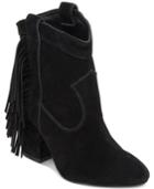 Jessica Simpson Wyoming Western Fringe Booties Women's Shoes