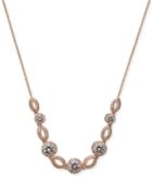 Danori Silver-tone Crystal & Pave Collar Necklace, 16 + 2 Extender (also Available In Rose-gold Tone)