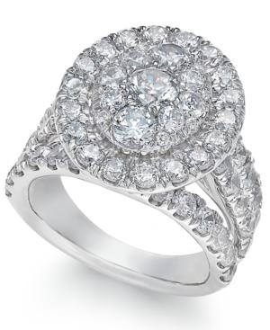 Diamond Ring (4 Ct. T.w.) In 14k White Gold