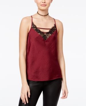 Be Bop Juniors' Lace-trim Lattice Camisole