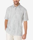 Cubavera Men's Linen Tucked-panel Short-sleeve Shirt