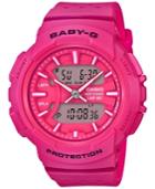 G-shock Women's Analog-digital Baby-g Pink Resin Strap Watch 43mm
