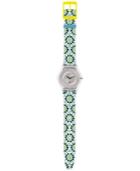 Swatch Women's Swiss Botanical Bomb Multicolor Print Silicone Strap Watch 34mm Sfk327