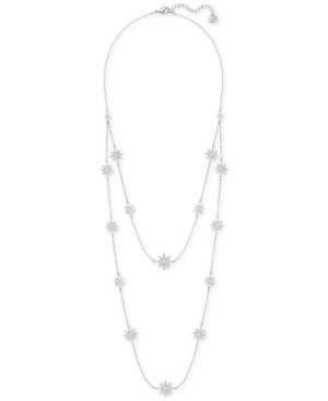 Swarovski Silver-tone Crystal Star Layer Necklace