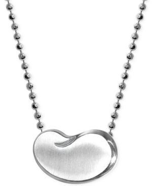 Little Cities By Alex Woo Bean Pendant Necklace In Sterling Silver
