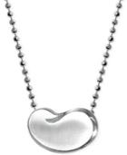 Little Cities By Alex Woo Bean Pendant Necklace In Sterling Silver