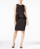Thalia Sodi Cutout Peplum Sheath Dress