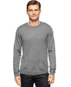 Calvin Klein Men's Merino Wool-blend Crew-neck Sweater