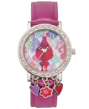Dreamworks Trolls Women's Pink Polyurethane Strap Watch 36mm Trlaq16063