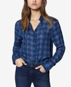 Sanctuary Greyson Checkered Tie-neck Blouse