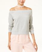American Rag Juniors' Off-the-shoulder Sweatshirt, Created For Macy's