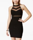Emerald Sundae Juniors' Illusion Bodycon Dress