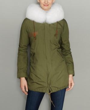 The Fur Vault Rabbit-fur-lined Hooded Parka