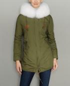 The Fur Vault Rabbit-fur-lined Hooded Parka