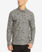 Kenneth Cole Reaction Men's Printed Zip-front Shirt
