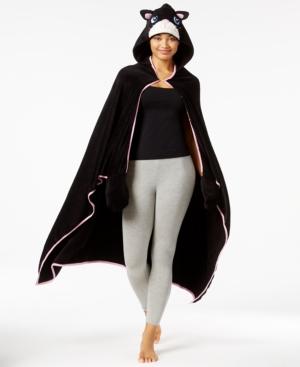 Pj Couture Hooded Lounge Poncho With Mittens