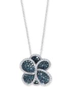 Effy Diamond Pendant Necklace (1-1/2 Ct. T.w.) In 14k White Gold