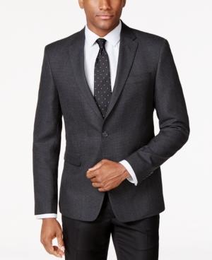Tommy Hilfiger Charcoal Neat Classic-fit Sport Coat