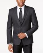 Tommy Hilfiger Charcoal Neat Classic-fit Sport Coat
