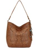 The Sak Indio Embossed Leather Bucket Extra-large Hobo