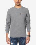 Sean John Men's Chevron Diagonally Pieced Sweater