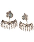 Marchesa Gold-tone Stone And Crystal Earring Jackets