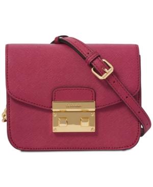 Calvin Klein Saffiano Push-lock Mini Crossbody
