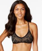 Becca Grommet-lace Crochet Bikini Top Women's Swimsuit