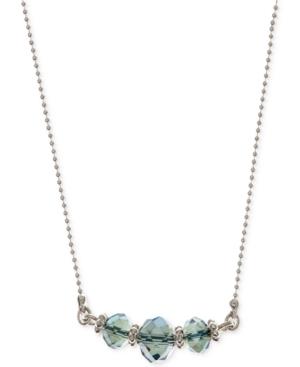 Lonna & Lilly Silver-tone Three Bead Necklace