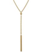 Rope Bar Lariat Necklace In 14k Gold