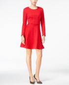 Betsey Johnson Cable-knit Fit & Flare Dress