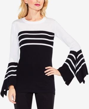 Vince Camuto Handkerchief-cuff Striped Sweater