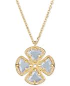 Green Amethyst Clover Pendant Necklace (3-5/8 Ct. T.w.) In 18k Gold-plated Sterling Silver, 16 + 1 Extender