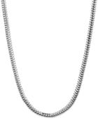 "giani Bernini Sterling Silver Necklace, 20"" Round Snake Chain Necklace"