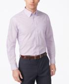 Club Room Estate Classic-fit Wrinkle Resistant Lavendar Dress Shirt, Created For Macy's