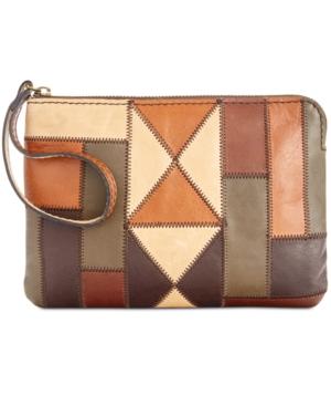 Patricia Nash Zigzag Patchwork Cassini Wristlet