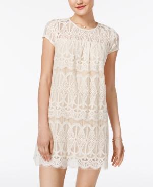 Speechless Juniors' Lace Shift Dress