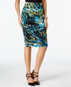 Thalia Sodi Multicolor Pull-on Scuba Skirt, Only At Macy's