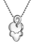Alex Woo Mini Mouse Pendant 16 Necklace In Sterling Silver